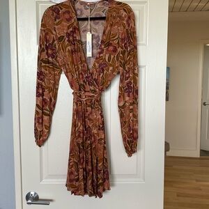 Love stitch wrap dress